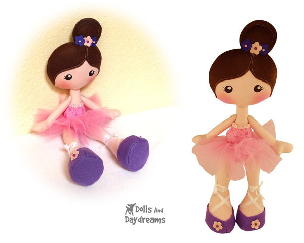 LuLu Ballerina Doll Sewing Pattern - Dolls And Daydreams - 2