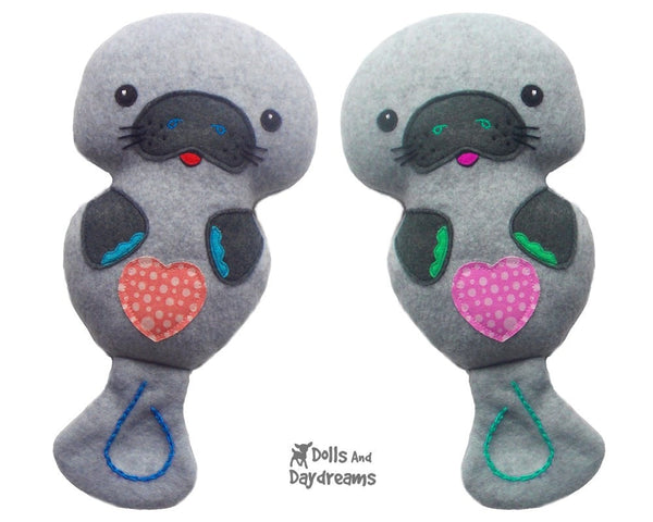 Manatee Sewing Pattern - Dolls And Daydreams - 3