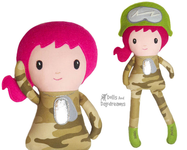 Military Doll Sewing Pattern