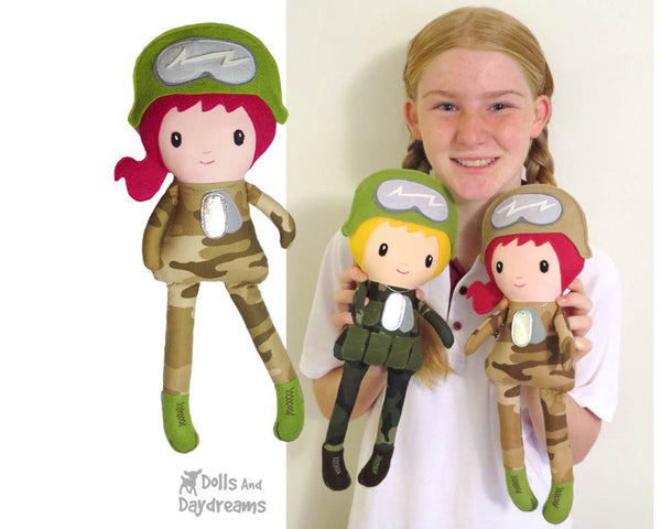 Military Doll Sewing Pattern