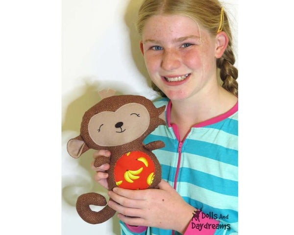Baby Monkey Sewing Pattern - Dolls And Daydreams - 4
