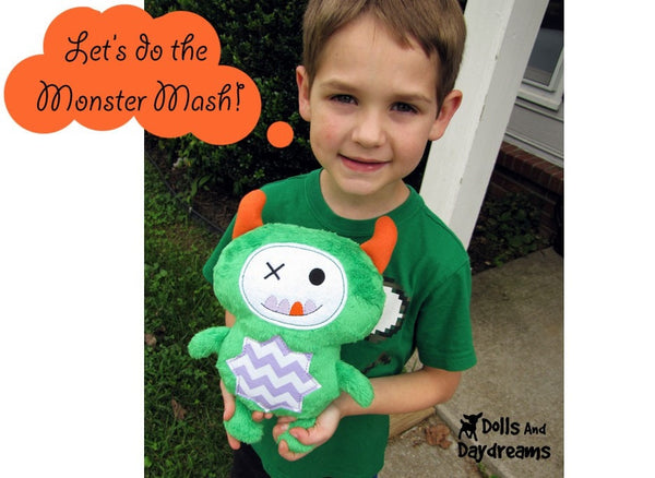Embroidery Machine Monster ITH Pattern - Dolls And Daydreams - 5