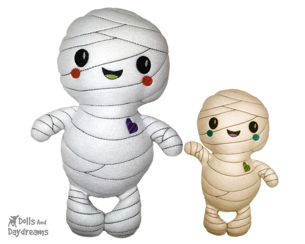 Embroidery Machine Mummy Pattern - Dolls And Daydreams - 1