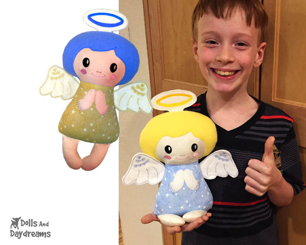 Christmas Embroidery Machine Angelic Angel Pattern - In the hoop DIY cloth doll Dolls And Daydreams - 12