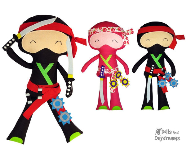 Ninja Sewing Pattern - Dolls And Daydreams - 3