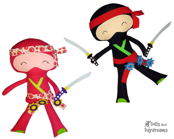 Ninja Sewing Pattern - Dolls And Daydreams - 2
