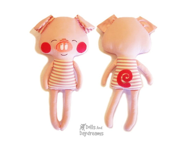 Pig Sewing Pattern - Dolls And Daydreams - 6