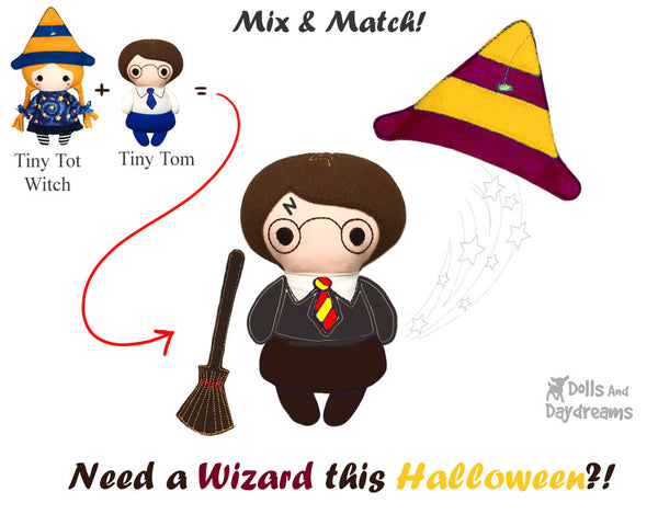 ITH Tiny Tot Witch Pattern