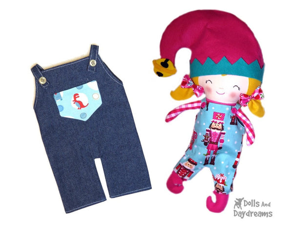 Dungarees & Overall Shorts Double Pack Sewing Pattern - Dolls And Daydreams - 4