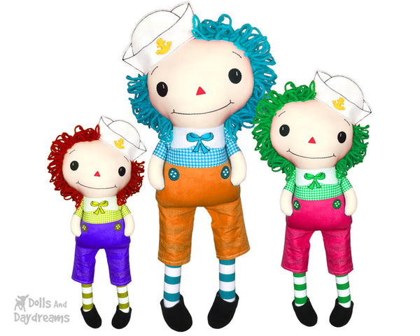 ITH Raggedy Andy Doll Pattern