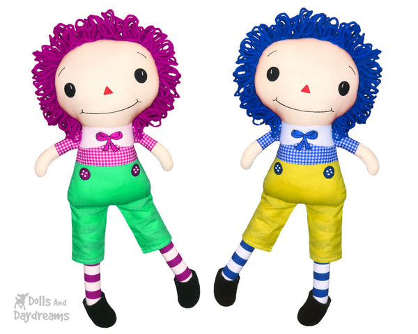 ITH Raggedy Andy Doll Pattern