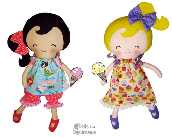 Ribbon Tie Dress & Top Sewing Pattern - Dolls And Daydreams - 3