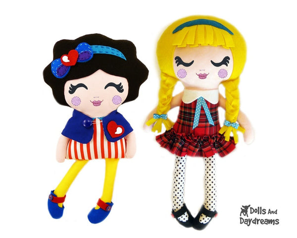 Machine Embroidery Luscious Lashes Doll Face Pattern - Dolls And Daydreams - 4