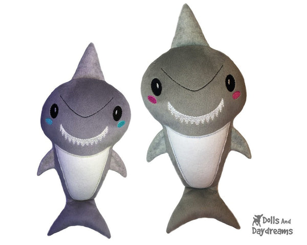 Embroidery Machine Shark Pattern - Dolls And Daydreams - 3