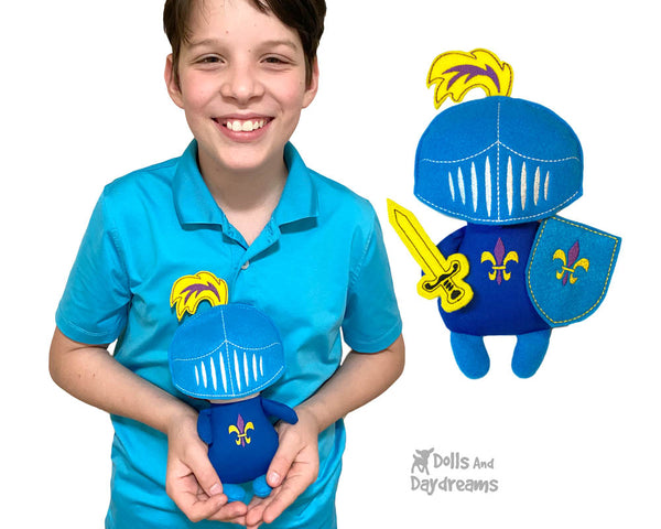 In The Hoop Machine Embroidery Tiny Knight Pattern by Dolls And Daydreams ITH Prince charming doll kawaii cute King Arthur fairy rale plush DIY cloth