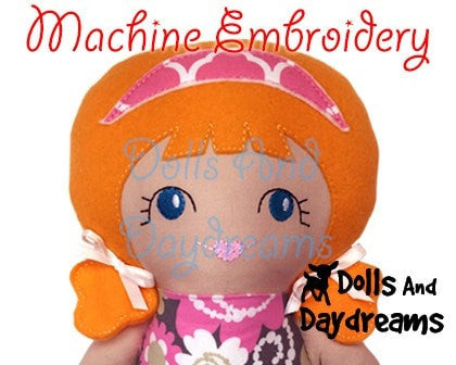 Machine Embroidery Tilda Tim Doll Face Patterns - Dolls And Daydreams - 3