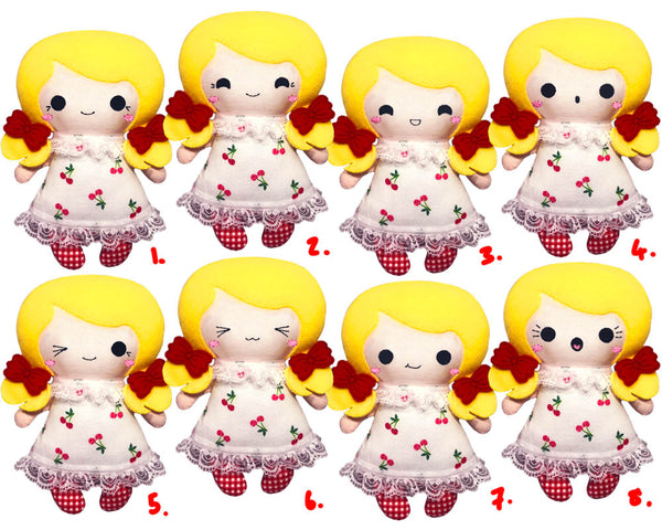 Machine Embroidery Tiny Tot Doll Faces Pattern Pack