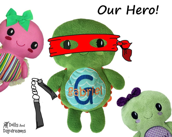 Turtle Sewing Pattern - Dolls And Daydreams - 3