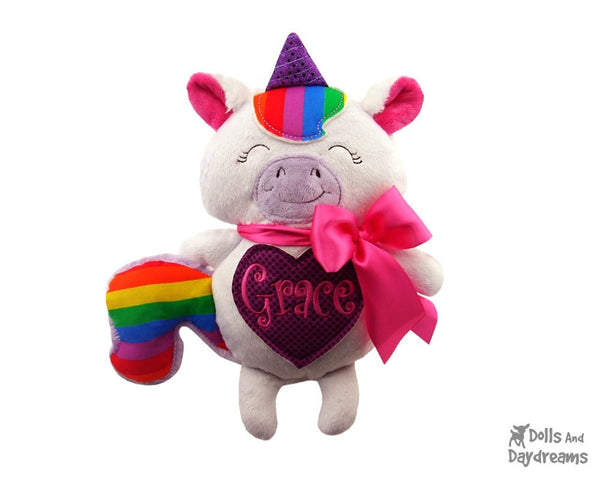 Embroidery Machine Unicorn Horse Zebra Pattern - Dolls And Daydreams - 4