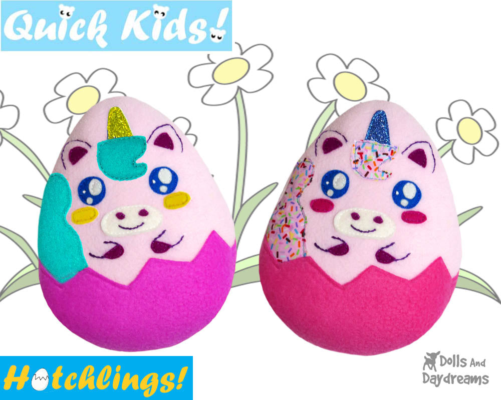 Quick Kids Unicorn Hatchling Sewing Pattern