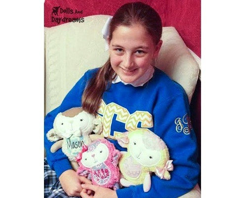 Embroidery Machine Lamb ITH Pattern - Dolls And Daydreams - 6