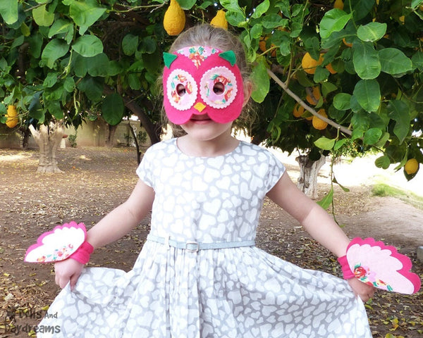 Owl Mask & Wing Pattern - Dolls And Daydreams - 2