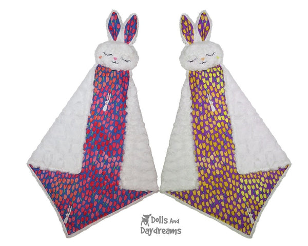 Animal Lovie bunny rabbit Baby Blankies lovies Sewing Pattern