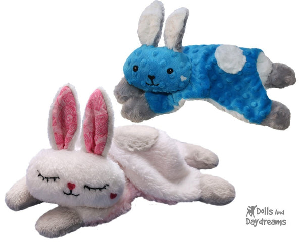 Bunny Rabbit Lovie Baby Blanket Sewing Pattern by dolls and daydreams