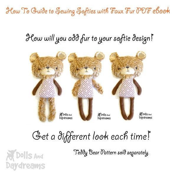 How To Sew Faux Fur ebook - Dolls And Daydreams - 3