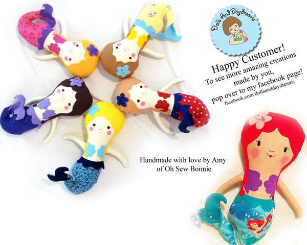 Little Mermaid Sewing Pattern - Dolls And Daydreams - 5