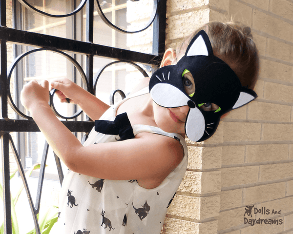 Cat Mask & Tail Pattern - Dolls And Daydreams - 3