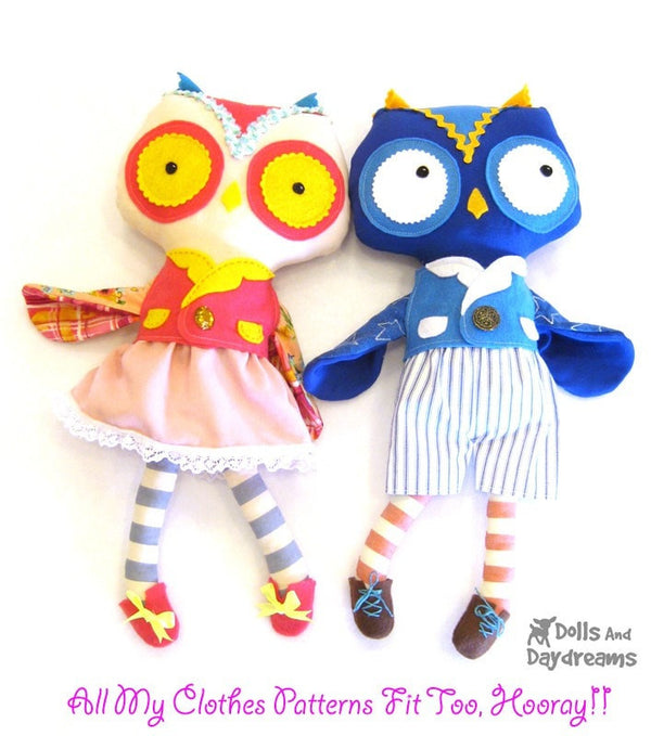Owl Sewing Pattern - Dolls And Daydreams - 5
