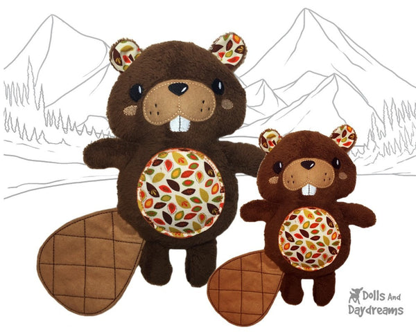 Embroidery Machine Beaver Pattern