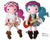 Boho Babes Sewing Pattern hippy cloth doll diy by dolls and daydreams