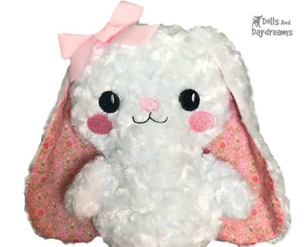 ITH Machine Embroidery Floppy Eared Bunny Pattern DIY In The Hoop