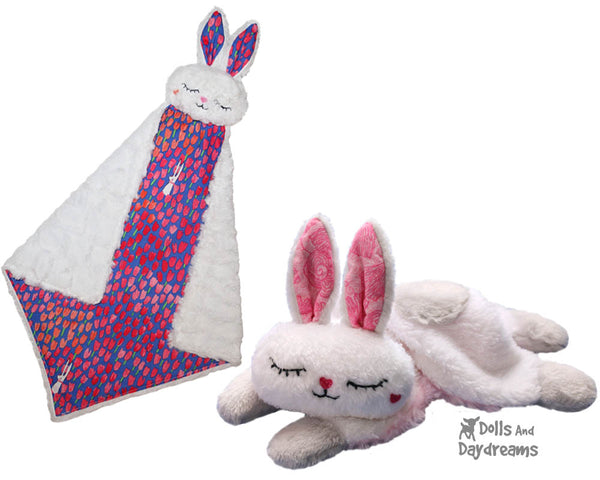 Bunny Pro Grow with Me Baby Blanket Sewing Pattern by dolls and daydreams