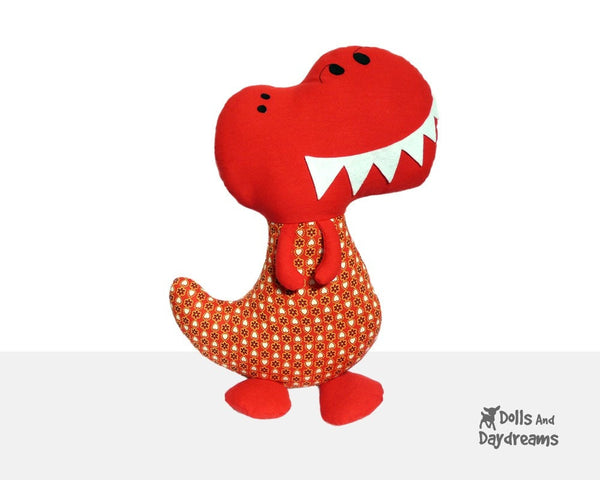 Big Boy Dinosaur Sewing Pattern - Dolls And Daydreams - 3