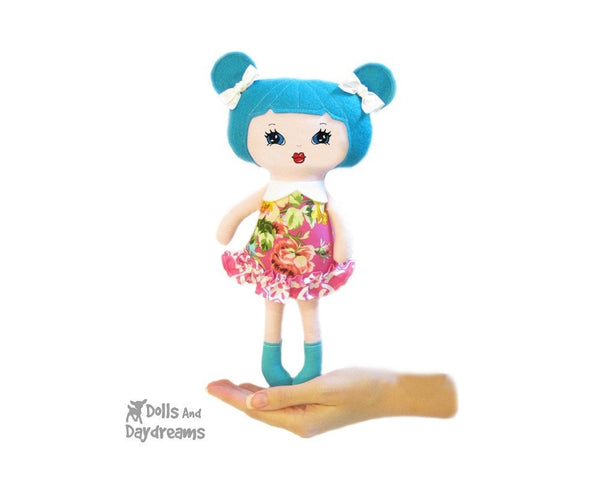 Hand Embroidery Or Painting Retro Doll Face Pattern - Dolls And Daydreams - 5