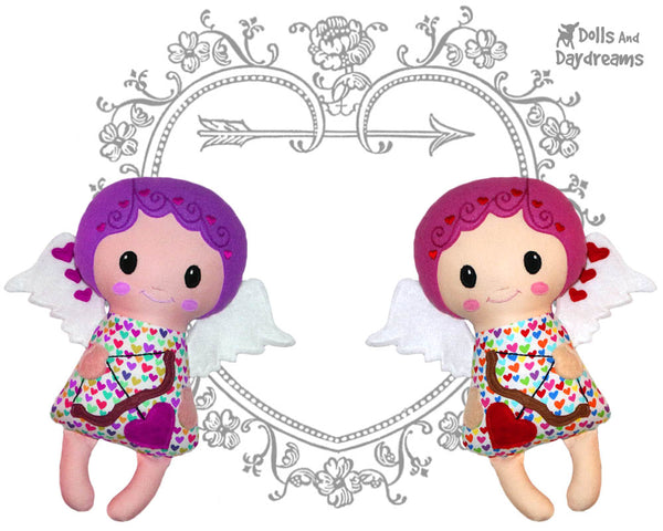 Cupid Cherub Sewing Pattern PDF DIY Doll Valentines doll
