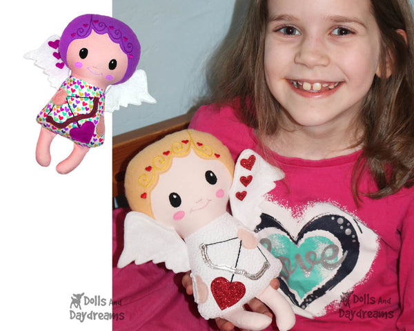 Cupid Sewing Pattern PDF Valentines doll