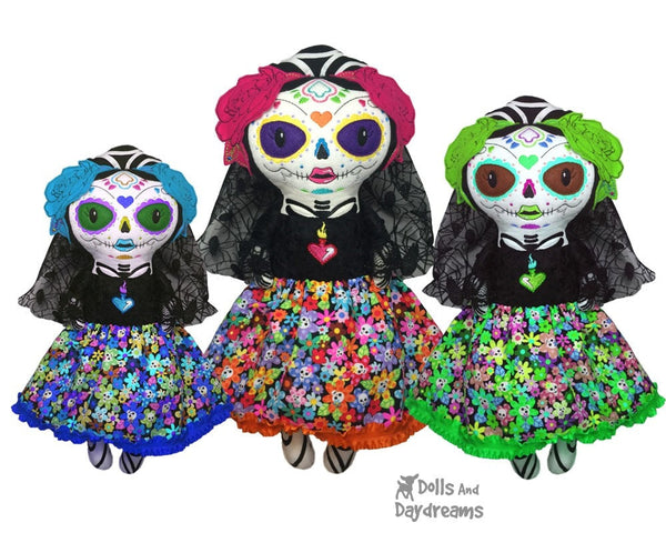Embroidery Machine Day of the Dead Pattern