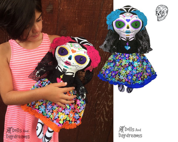 Embroidery Machine Day of the Dead Pattern