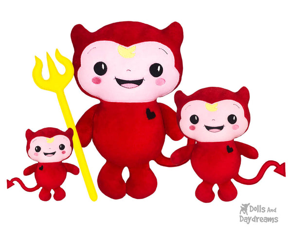 Machine Embroidery Baby Devil Pattern