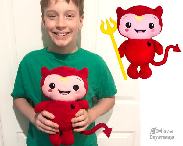 Machine Embroidery Baby Devil Pattern