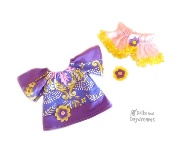 French Dress and Cape Sewing Pattern - Dolls And Daydreams - 4