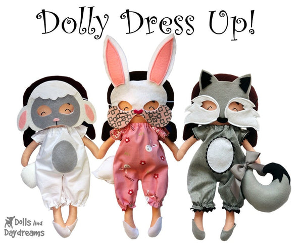 Wolf Mask & Tail Pattern - Dolls And Daydreams - 4