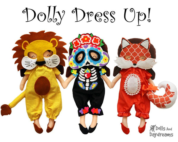 Skeleton Mask & Necklace Pattern - Dolls And Daydreams - 4