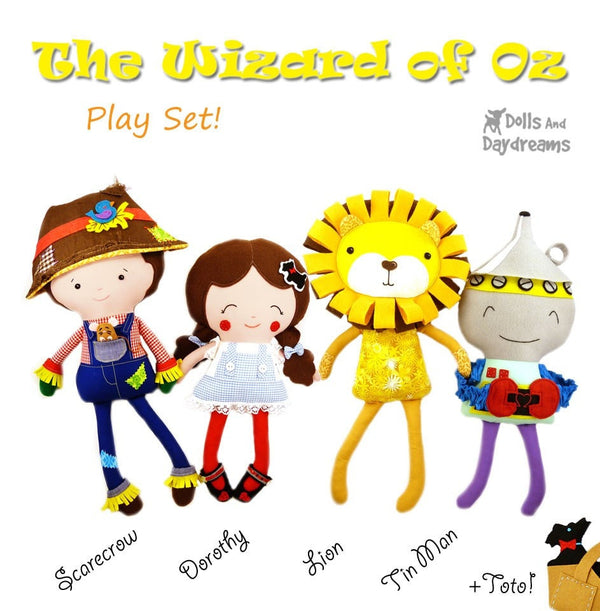 Farmer Scarecrow Sewing Pattern - Dolls And Daydreams - 6