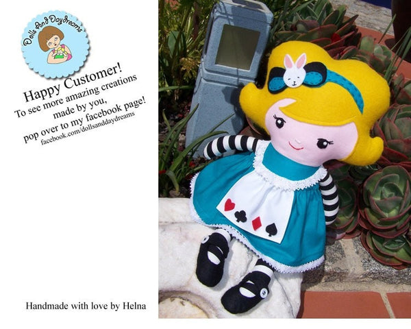 Alice In Wonderland Sewing Pattern - Dolls And Daydreams - 4