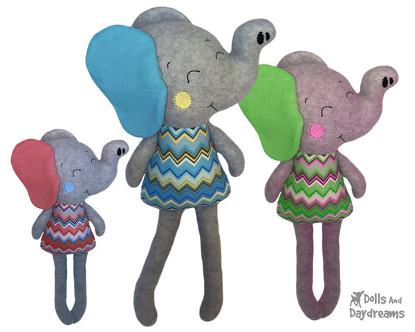 ITH Big Elephant Pattern - Dolls And Daydreams - 5